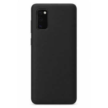 Θήκη σιλικόνης για Galaxy A41 - μαύρη