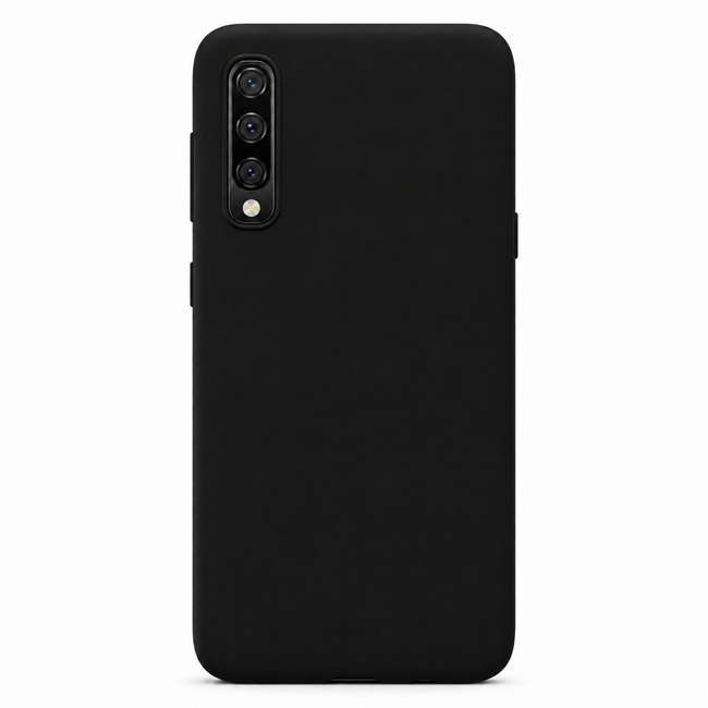 Θήκη σιλικόνης για Galaxy A70 - μαύρη