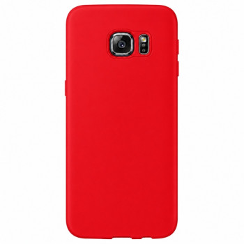 Θήκη σιλικόνης για Galaxy S6 Edge - κόκκινη