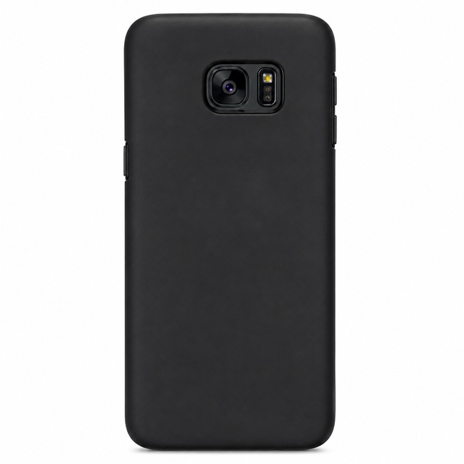 Θήκη σιλικόνης για Galaxy S7 Edge - μαύρη
