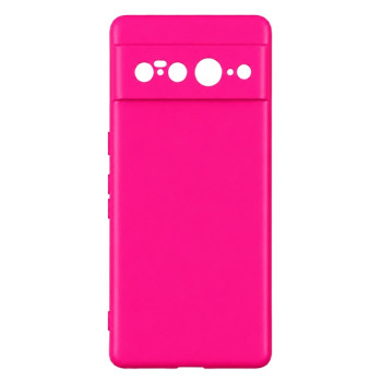 Soft Silicone Case for Google Pixel 7 Pro - Fuchsia