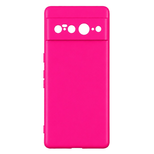 Soft Silicone Case for Google Pixel 7 Pro - Fuchsia