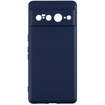 Soft Silicone Case for Google Pixel 7 Pro - Navy Blue
