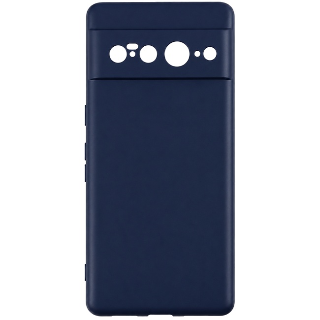 Soft Silicone Case for Google Pixel 7 Pro - Navy Blue