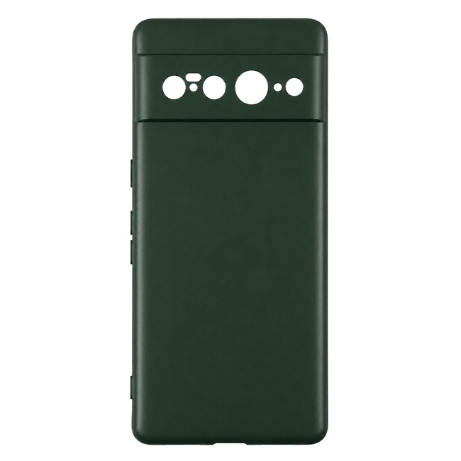 Soft Silicone Case for Google Pixel 7 Pro - Dark Green