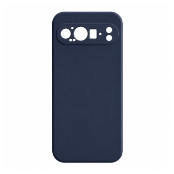 Soft Silicone Case for Google Pixel 9 Pro - Navy Blue