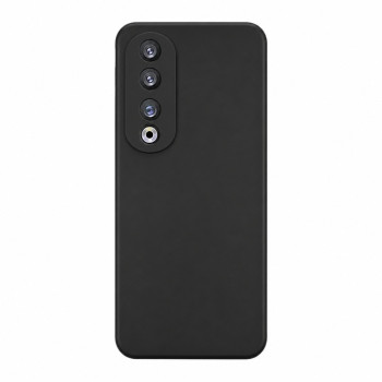 Soft Silicone Case for Honor 90 Pro - Black