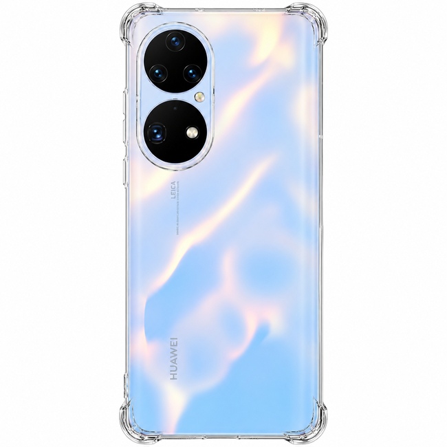 Διάφανη θήκη σιλικόνης για Huawei P50 Pro - διάφανη
