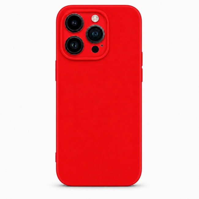 Μαλακή θήκη σιλικόνης για Apple iPhone 12 Pro - κόκκινη