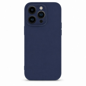 Soft Silicone Case for Apple iPhone 12 Pro - Navy Blue