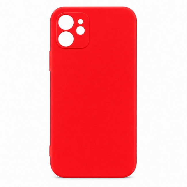 Μαλακή θήκη σιλικόνης για Apple iPhone 12 - κόκκινη
