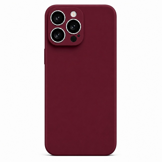 Μαλακή θήκη σιλικόνης για Apple iPhone 13 Pro - μπορντό
