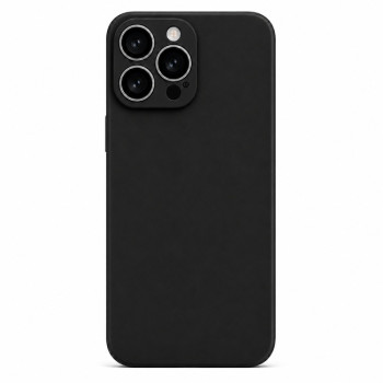 Soft Silicone Case for Apple iPhone 16 Pro Max - Black