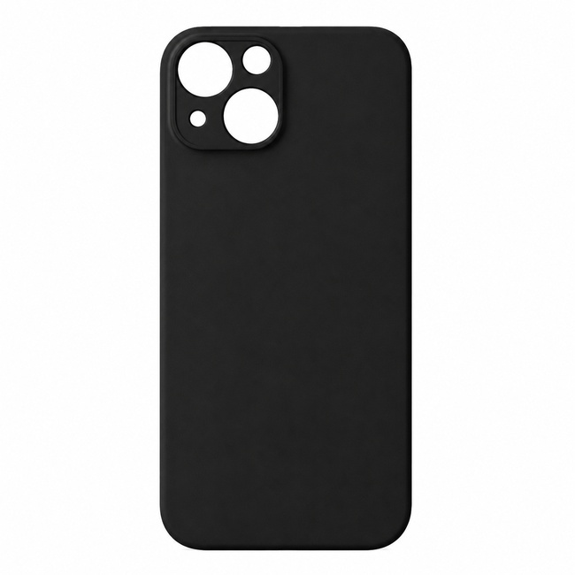 Μαλακή θήκη σιλικόνης για Apple iPhone 15 Plus - μαύρη