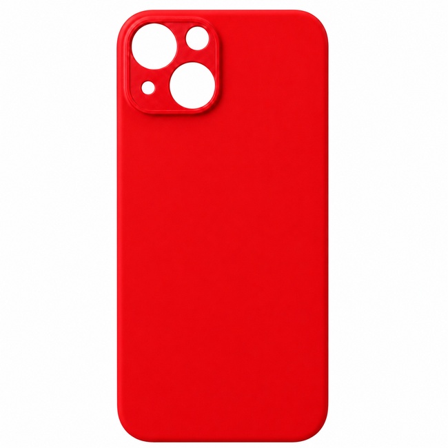 Μαλακή θήκη σιλικόνης για Apple iPhone 15 - κόκκινη