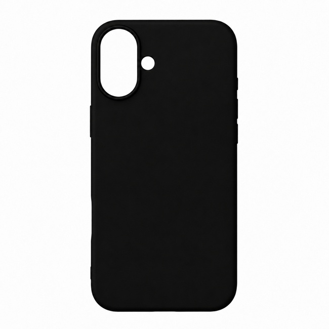 Μαλακή θήκη σιλικόνης για Apple iPhone 16 - μαύρη