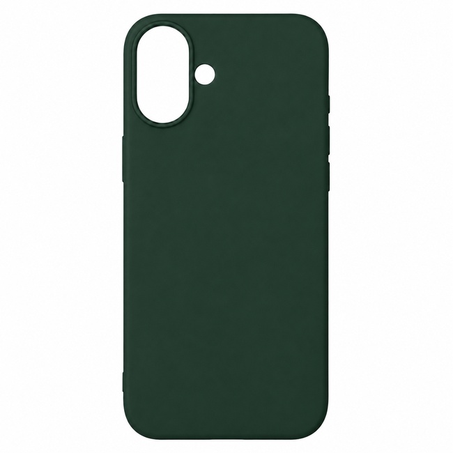 Μαλακή θήκη σιλικόνης για Apple iPhone 16 - σκούρο πράσινο