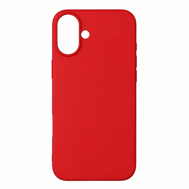 Μαλακή θήκη σιλικόνης για Apple iPhone 16 - κόκκινη