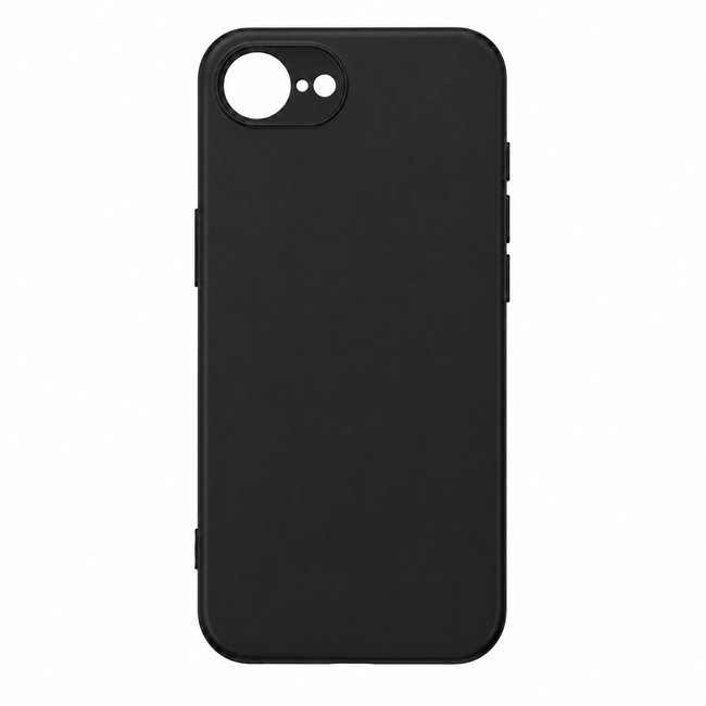 Μαλακή θήκη σιλικόνης για Apple iPhone 16E - μαύρη