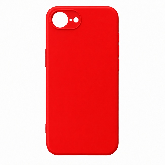 Μαλακή θήκη σιλικόνης για Apple iPhone 16E - κόκκινη