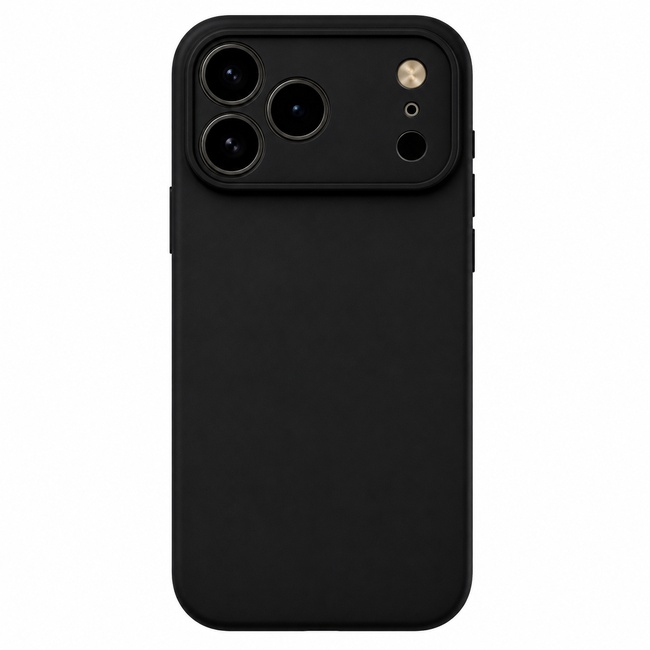 Μαλακή θήκη σιλικόνης για Apple iPhone 17 Pro Max - μαύρη