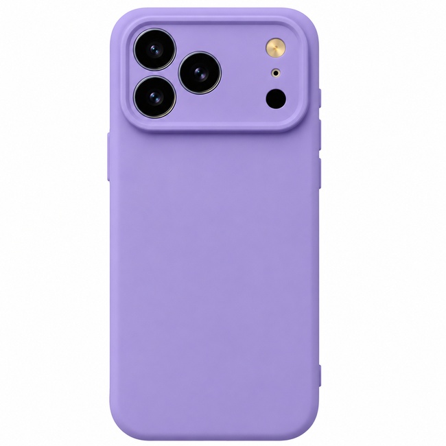 Μαλακή θήκη σιλικόνης για Apple iPhone 17 Pro - λιλά