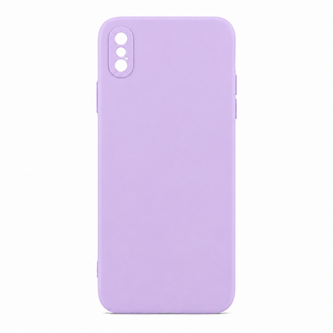 Μαλακή θήκη σιλικόνης για Apple iPhone XS - λιλά