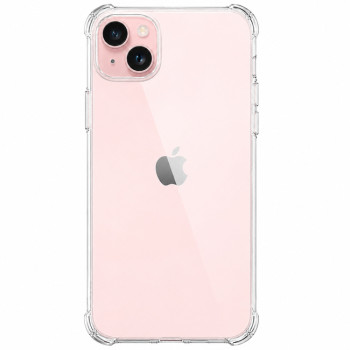 Διάφανη θήκη σιλικόνης για Apple iPhone 15 Plus - διάφανη
