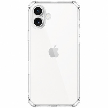 Διάφανη θήκη σιλικόνης για Apple iPhone 16 - διάφανη