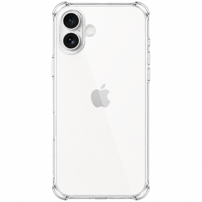 Διάφανη θήκη σιλικόνης για Apple iPhone 16 - διάφανη