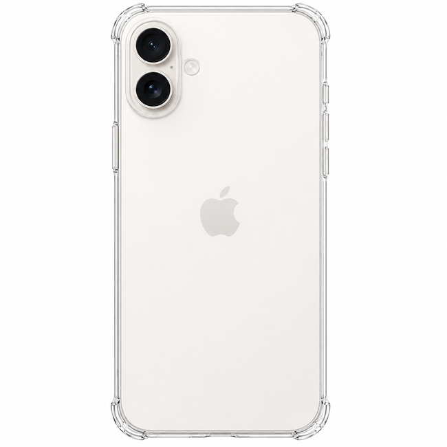 Διάφανη θήκη σιλικόνης για Apple iPhone 16 Plus - διάφανη