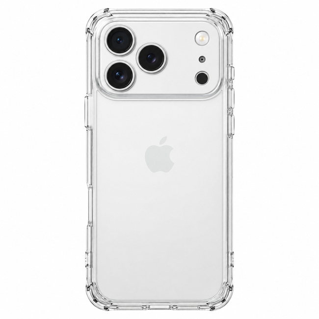 Διάφανη θήκη σιλικόνης για Apple iPhone 17 Pro Max - διάφανη
