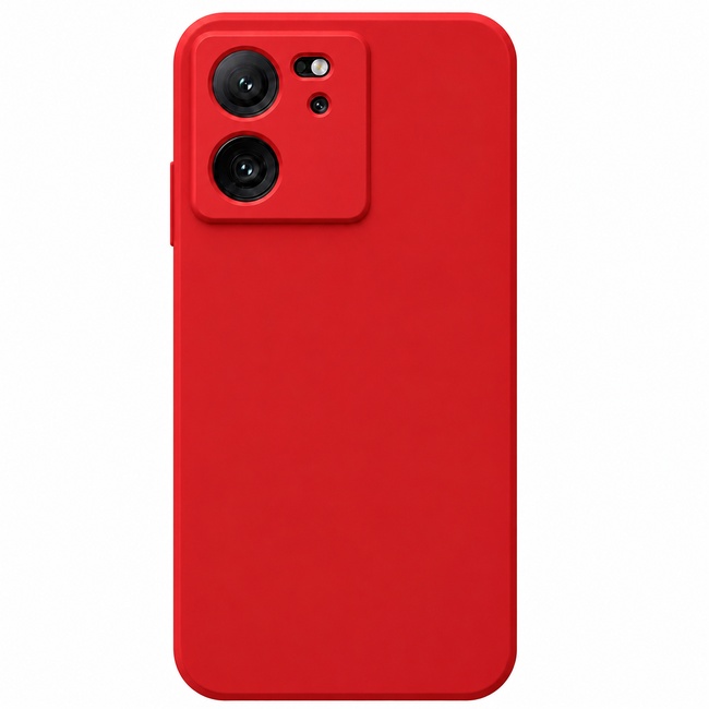Μαλακή θήκη σιλικόνης για Xiaomi Mi 13T Pro - κόκκινη