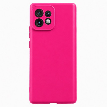 Soft Silicone Case for Moto EDGE 40 Pro - Fuchsia
