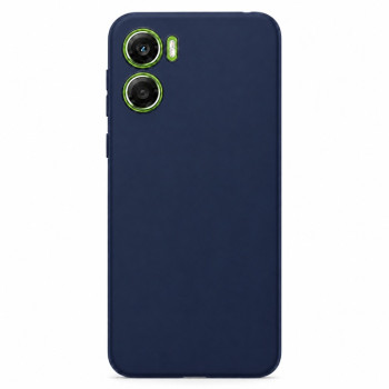 Soft Silicone Case for Moto G06 - Navy Blue