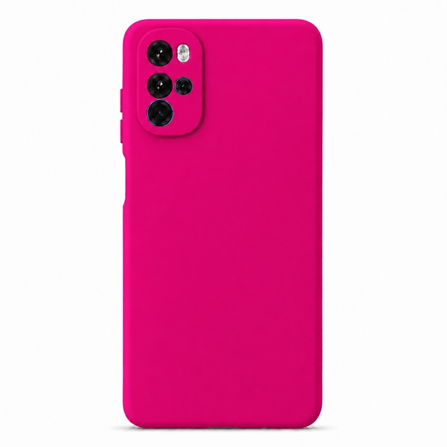 Μαλακή θήκη σιλικόνης για Moto G22 - φούξια