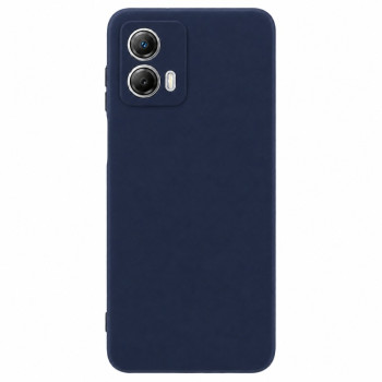 Soft Silicone Case for Moto G53 - Navy Blue