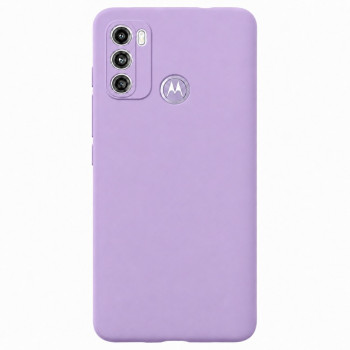 Soft Silicone Case for Moto G60 - Lilac