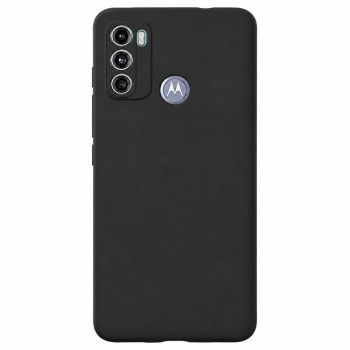 Soft Silicone Case for Moto G60 - Black