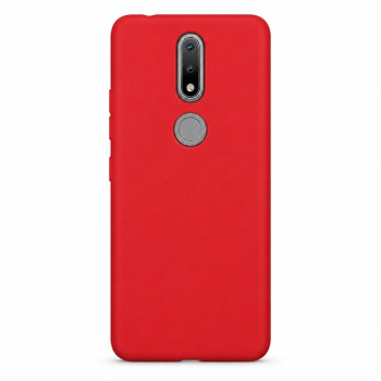 Θήκη σιλικόνης για Nokia 3.1 Plus - κόκκινη