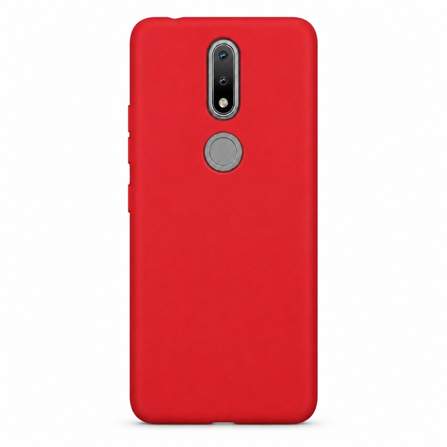 Θήκη σιλικόνης για Nokia 3.1 Plus - κόκκινη