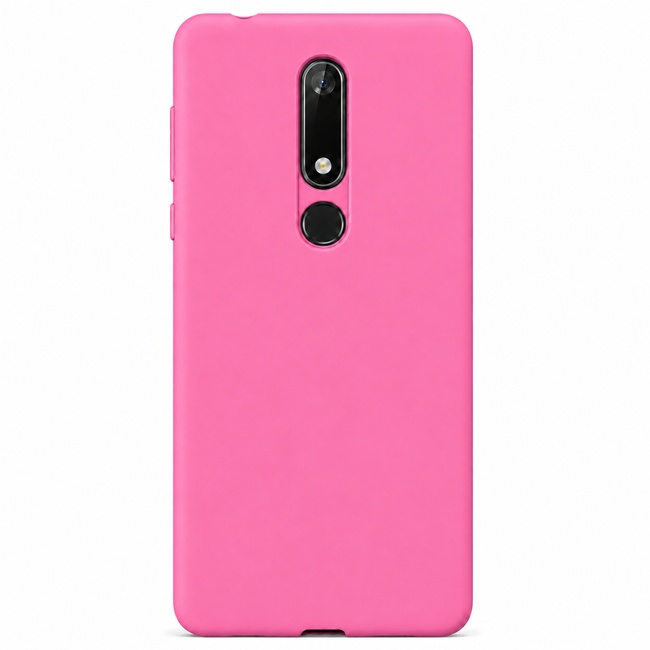 Θήκη σιλικόνης για Nokia 5.1 - ροζ