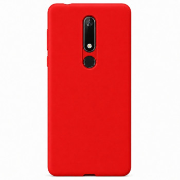 Θήκη σιλικόνης για Nokia 5.1 - κόκκινη