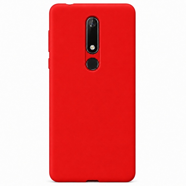 Θήκη σιλικόνης για Nokia 5.1 - κόκκινη