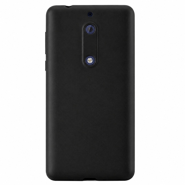 Θήκη σιλικόνης για Nokia 5 - μαύρη