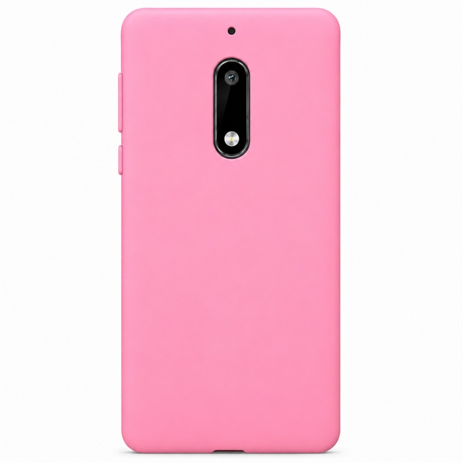 Θήκη σιλικόνης για Nokia 6 - ροζ