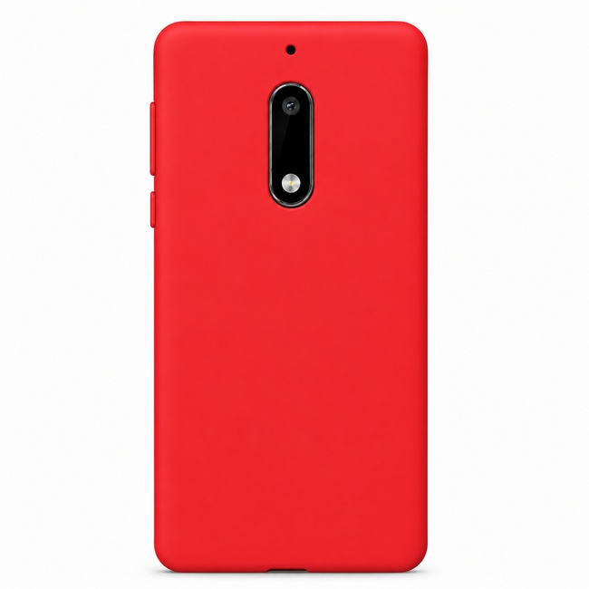 Θήκη σιλικόνης για Nokia 6 - κόκκινη