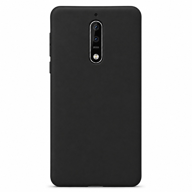 Θήκη σιλικόνης για Nokia 8 - μαύρη