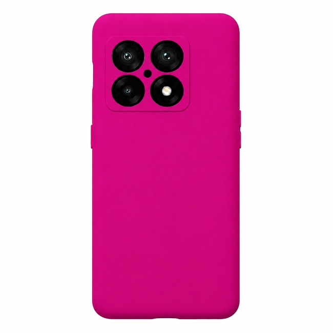 Soft Silicone Case for OnePlus 10 Pro - Fuchsia