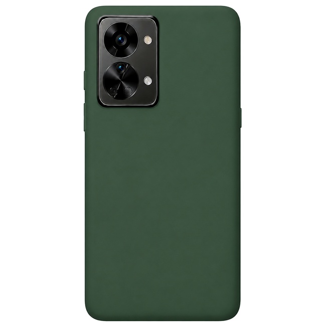 Μαλακή θήκη σιλικόνης για OnePlus NORD 2T - σκούρο πράσινο